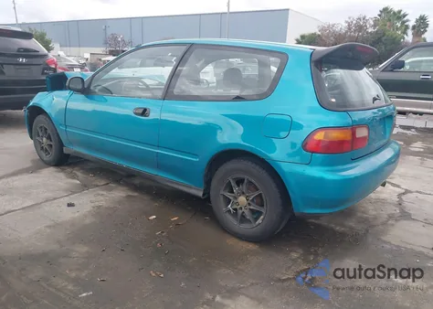 1992 Honda Civic Vx z USA, uszkodzony, nr VIN 2HGEH2364NH536867